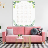 エキゾチック葉ユカリ結婚の座席表 キャンバスプリント (インサイチュ (リビング))