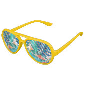 エキゾチック葉熱帯 アビエーターサングラス (アングル)