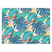 エキゾチック葉熱帯 テーブルクロス (正面(横))