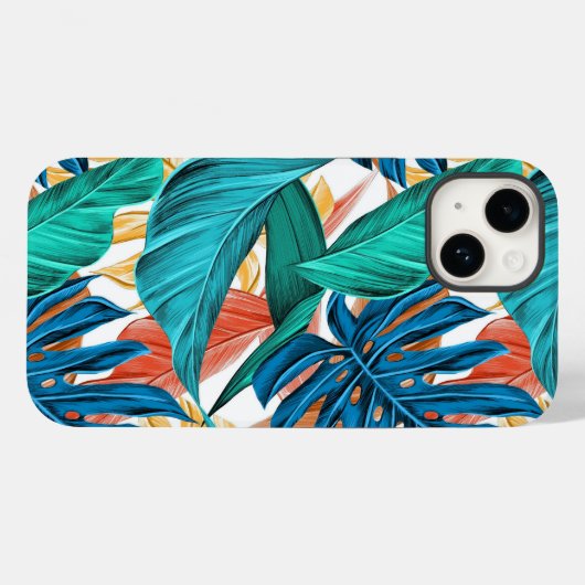エキゾチック葉熱帯 Case-Mate iPhoneケース (裏面 (横))