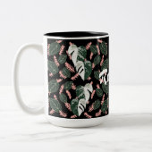 エキゾチック葉 ツートーンマグカップ (左)