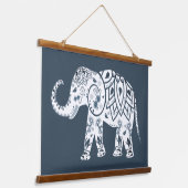 エキゾチック象 吊り下げ型タペストリー (傾斜あり)
