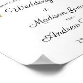 エキゾチック赤ハイビスカスフラワーアート結婚ズ ポスター (角)