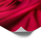 エキゾチック赤毛女性が赤い金ゴールド抽象芸術を流れる ポスター (角)