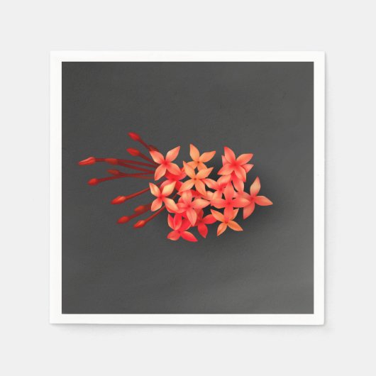 エキゾチック赤西インディアンジャスミン スタンダードカクテルナプキン (正面)
