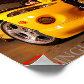 エキゾチック車のポスター大の黄色のラテックスバブ ポスター (角)