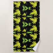 エキゾチック軸外サラマンダー ビーチタオル (正面)