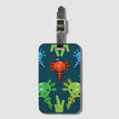 エキゾチック軸外サラマンダー ラゲッジタグ (正面縦)