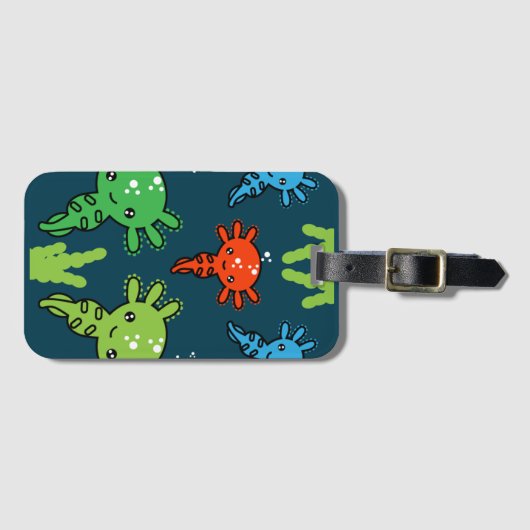 エキゾチック軸外サラマンダー ラゲッジタグ (正面横)