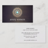 エキゾチック金ゴールドロータスマンダラヘルスとウェルネス 名刺 (正面/裏面)