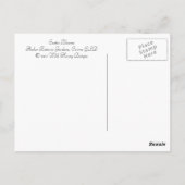 エキゾチック開花はがき ポストカード (裏面)