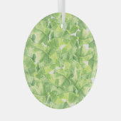 エキゾチック離れな：シームレスな水彩 ガラスオーナメント (正面右)