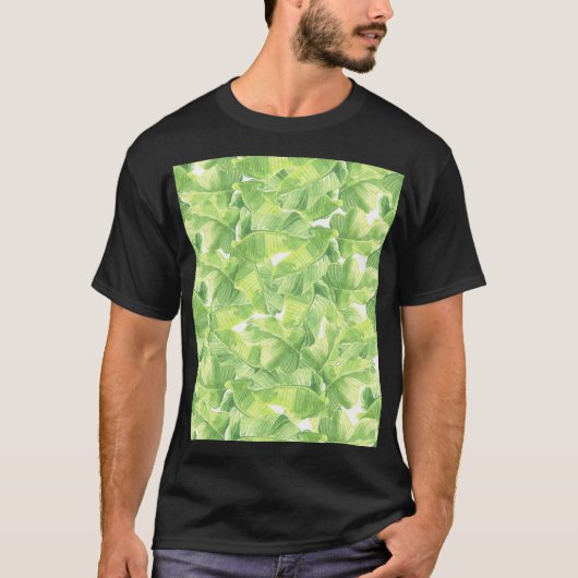 エキゾチック離れな:シームレスな水彩 Tシャツ (正面)