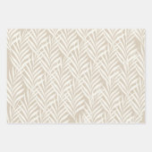 エキゾチック離れパームパステルカプチーノパターン ラッピングペーパーシート (正面2)