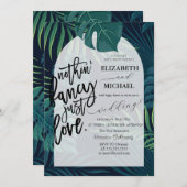 エキゾチック離れパーム結婚ズの 招待状 (正面/裏面)