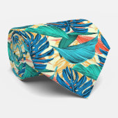 エキゾチック離れ熱帯ネックタイ – 夏 ネクタイ (ロール)
