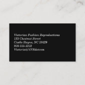 エキゾチック革プロフェッショナル自然名刺 名刺 (裏面)