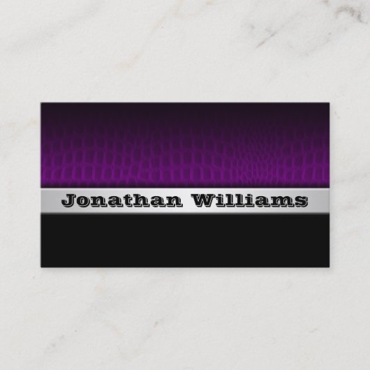 エキゾチック革モダンプロフェッショナル名刺 名刺 (正面)