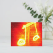 エキゾチック音楽ノート ポストカード (スタンド正面)