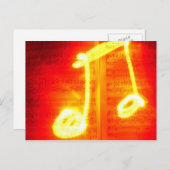 エキゾチック音楽ノート ポストカード (正面/裏面)