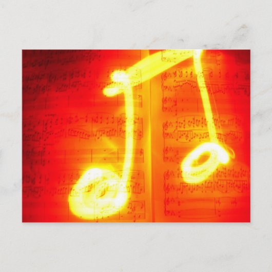 エキゾチック音楽ノート ポストカード (正面)