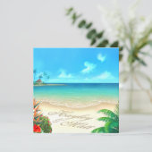 エキゾチック頼なビーチ(私はあなたの名前を砂に入れる) 招待状 (スタンド正面)