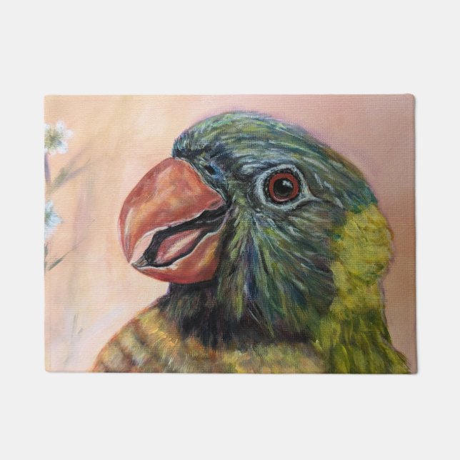 エキゾチック鳥ドアマット ドアマット (正面)