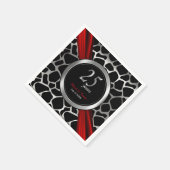 エキゾチック25結婚th Silver's Anniversary スタンダードカクテルナプキン (角)