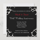 エキゾチック25結婚th Silver's Anniversary 招待状 (裏面)