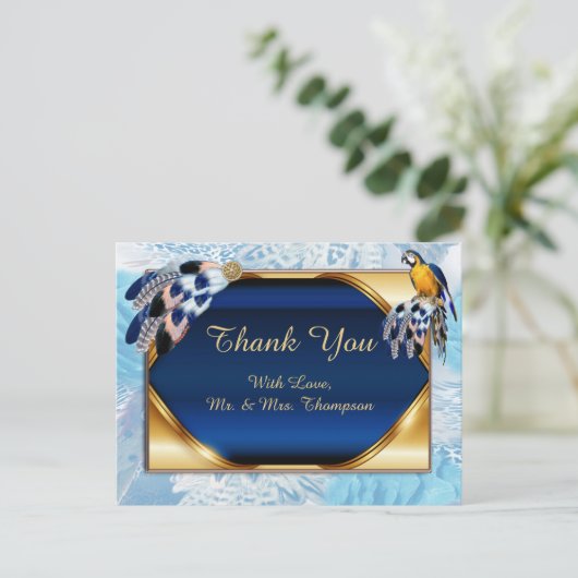 エキゾチック – オウム青ありがとう 案内ポストカード (スタンド正面)