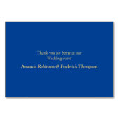 エキゾチック – オウム青いトーンフェザーのテーブルカード テーブルナンバー (裏面)