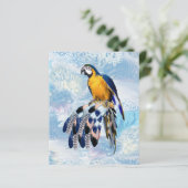 エキゾチック – オウム – ブルーのトーンの羽 (スタンド正面)