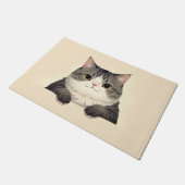 エキゾチック・ショートヘアの猫のドアマットアート ドアマット (アングル)