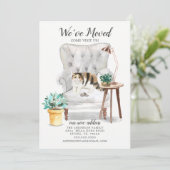 エキゾチック・ショートヘアの猫の動きのお知らせ 案内状 (スタンド正面)