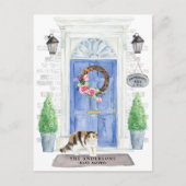 エキゾチック・ショートヘアの猫の動き案内はがき ポストカード (正面)