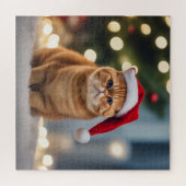 エキゾチック・ショートヘア・クリスマス ジグソーパズル (横)