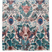 エキゾチック·チ刺激を受けたノイセリー·ジャングル動物 シャワーカーテン (正面)