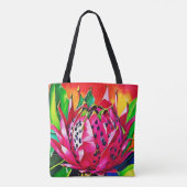 エキゾチック・ドラゴンフルーツ開花 トートバッグ (裏面)