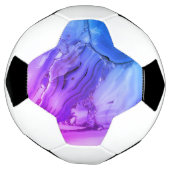 エキゾチック パープル マーブル  サッカーボール (回転)