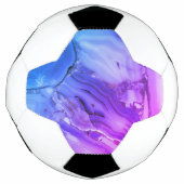 エキゾチック パープル マーブル  サッカーボール (正面)