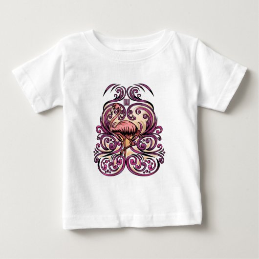 エキゾチック・ピンク ベビーTシャツ (正面)