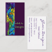 エキゾチック·ピーコック·名刺 名刺 (正面/裏面)