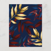 エキゾチック フォレスト ウェディング ゲスト 詳細 エンクロージャーカード (裏面)