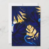 エキゾチック フォレスト ドライブ バイ シャワー 招待状 (裏面)