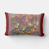 エキゾチック フラワー ガーデン ランバークッション (裏面)