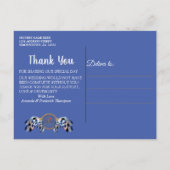 エキゾチック・ブルードリーム捕手ありがとう 案内ポストカード (裏面)