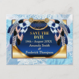 エキゾチック・ブルー・ドリーム・キャッチャーが日付を救う 案内ポストカード