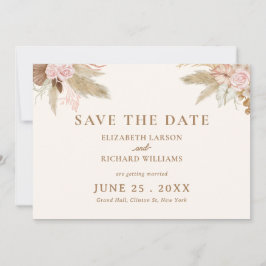 エキゾチック モダン ボーホ トロピカル ウェディング セーブザデート