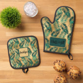 エキゾチック 鍋つかみ&鍋敷きセット (トップダウン)