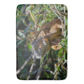 エキゾチックIguana、ベリーズ写真 バスマット (正面縦)